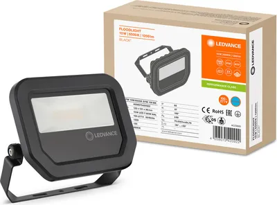 Zdjęcie produktu dla Naświetlacz LED Reflektor Zewnętrzny Lampa 10W 1200lm 6500K IP65 Czarny Floodlight Ledvance
