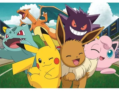 Image de Puzzle pokemon pikachu dracaufeu bulbizarre evoli ectoplasma rondoudou - 100 pieces - nathan 86774