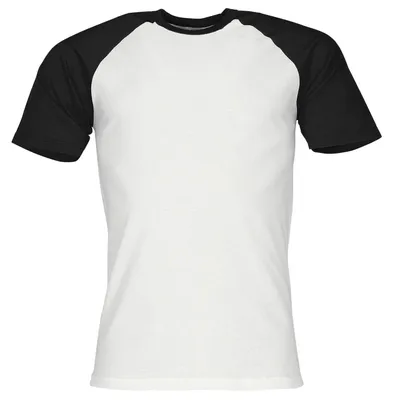 Produktbild von Fruit of the Loom Valueweight Short Sleeve Baseball T Farbe: weiß/schwarz Größe: XL