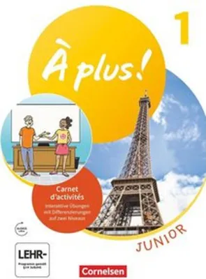 Obrázok produktu pre À plus ! Französisch als 1. Fremdsprache - Ausgabe 2020 - Junior - Carnet d'activités mit Audios, interaktiven Übungen und Vorkurs "C'est parti!" als Einleger
