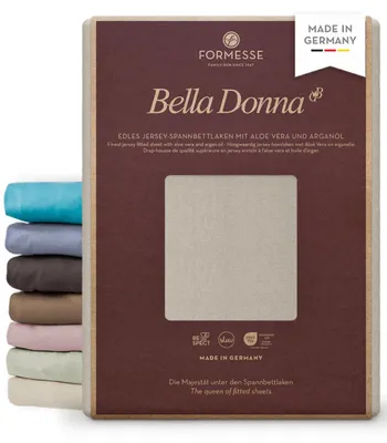 Immagine prodotto di Lenzuolo con angoli in jersey – Adatto per letti con box contenitore e materassi con altezza fino a 40 cm – Grigio perla