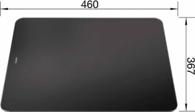 Produktbild von BLANCO Schneidbrett Glas schwarz ZENAR 460 x 367 mm