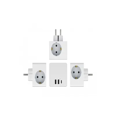 Image de DELOCK Steckdosenwürfel 3-fach mit Kindersicherung und USB