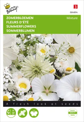 Produktbild von Sommerblumen Mischung Weiß | Blumensamenmischung von Buzzy Seeds