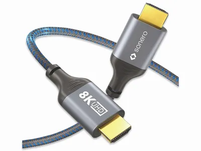 Image de Câble HDMI SONERO, 8K60, gris/bleu, 1 m