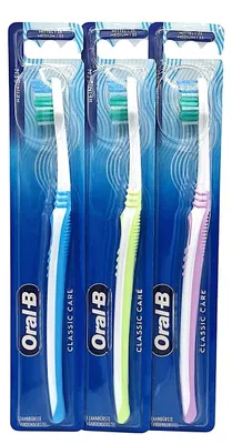 Produktbild von 3x Oral-B  Classic Care 1-2-3  Zahnbürste medium