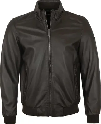 Produktbild von Bugatti - Herren Lederjacke Blouson Lammnappa dunkelbraun : 56