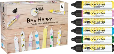 Produktbild von KREUL Candle Pen "Bee Happy" 6er-Set
