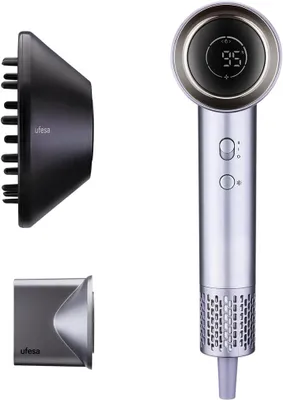 Produktbild von Ufesa Haartrockner Ion Plasma Luxe 110.000 U/min Digitalmotor, Ionengenerator, Temperatursensor, Digitaldisplay, Anti-Frizz, 2 Stufen, 2 Temperaturen