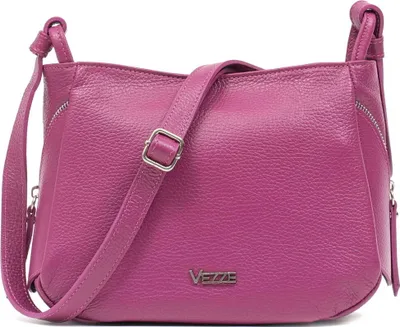 Produktbild von Intima italienische Ledertasche - Hochwertige Schultertasche mit mehreren Fächern, verstellbarem Riemen und robustem Design - Rosa