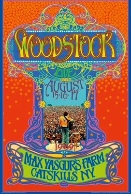 Produktbild von Woodstock Poster Max Yasgurs Farm 61 x 91,5 cm