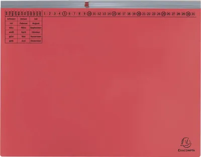 Immagine prodotto di Exacompta 370103B 25 Exacompta Hängehefter Exaflex Karton rot 1 x Amtsheftung