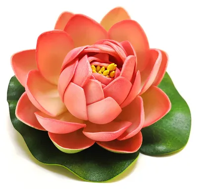 Produktbild von Schwimmende künstliche Lotusblumen mit Lotusblättern – realistische Teichpflanzen-Imitation für See, Pool, Aquarium – Wasserdekoration