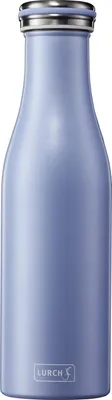 Produktbild von Lurch Isolierflasche Edelstahl 500ml pearl blue, 0,5 l, Blau, Edelstahl, 12 h, 12 h, 65 mm