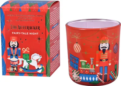 Obrázek produktu pro Vánoční svíčka ve skle LOUSKÁČEK 150 g