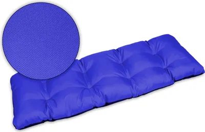 Produktbild von Sitzkissen Bankkissen Bankauflage für Gartenbank - 180x50 cm - Outdoor und Indoor - blau