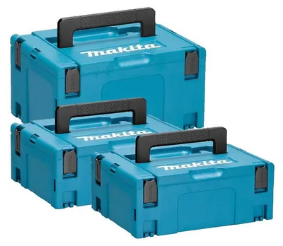 Image de Lot de 3 boites de transport MAKITA MAKPAC taille 2 (x2) et 3 (x1)