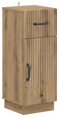 Image de vidaXL Armoire de rangement pour salle de bain, modèle HOORN, en bois de chêne artisanal
