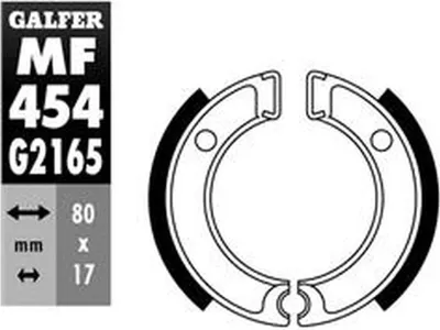 Produktbild von Bremsbacken Vorne/Hinten Für Yamaha Pw 50 '80-,