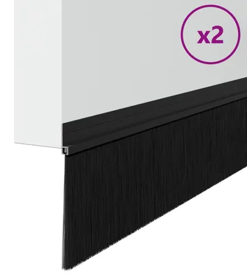 Obrázok produktu pre vidaXL Samolepiace tesnenia dverí 2 ks čierne 100 cm