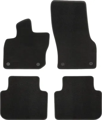 Image de Tapis De Sol De Qualité Supérieure Noir Pour Skoda Kodiaq Pour 2024 5-Places 4pcs, Ajustement Précis, Base Antidérapante, avec Attaches