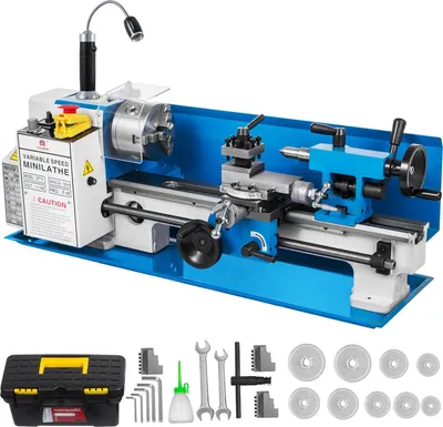 Zdjęcie produktu dla Tokarka do metalu stołowa precyzyjna 180x350 mm 550W 50-2500 RPM