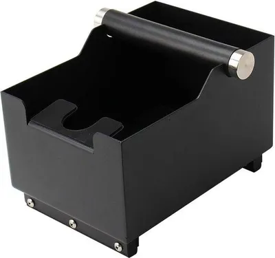 Produktbild von Famanu Klopcontainer mit Kaffeefüllstation und Portafilterhalter - Schwarz