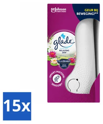 Produktbild von 15 x Glade Sense & Spray Halter - Relaxing Zen - 18 ml - Vorteilspackung - 15 Stücke