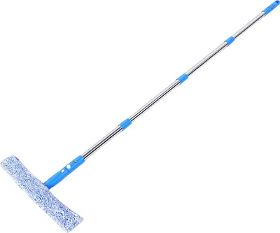 Obrázek produktu pro Sada na čištění oken s prodlužovací tyčí 9,8 FT Stěrka na okna Kartáč na mytí Vybavení pro vnitřní i venkovní použití Vysoká okna Autoskla