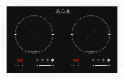 Glaskeramik-Kochfeld, schwarz, Touch-Bedienung, Boost-Funktion, 3600 W