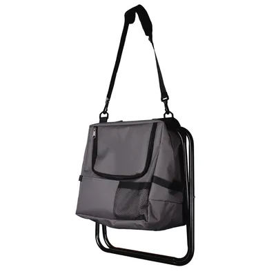 Produktbild von klappbarer Anglerstuhl Campingstuhl inkl. Kühltasche in Blau
