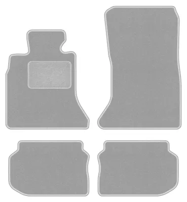 Zdjęcie produktu dla Dywaniki samochodowe welurowe OSLO do: BMW 5 F10 (2010-2013, sedan) popielate z wzmocnieniem kierowcy, z mocowaniami