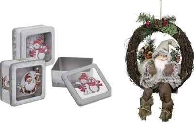 Produktbild von Keksdosen 2er Set, 18 x 18 cm, sortierte Designs, Vorratsdosen für Plätzchen