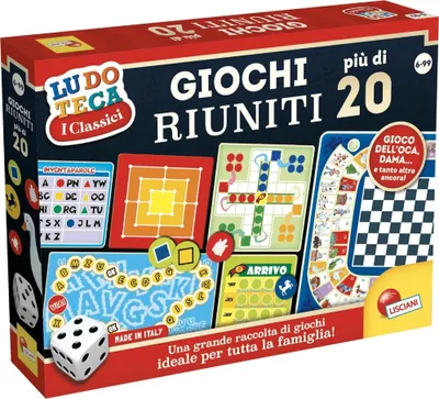 Produktbild von Lisciani Giochi Ludoteca Set mit mehr als 20 Brettspielen