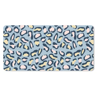 Obrázok produktu pre Podložka pod myš - Potlač pantera - Pastelové farby - Vzory - 80x40cm - Rohožka pod myš