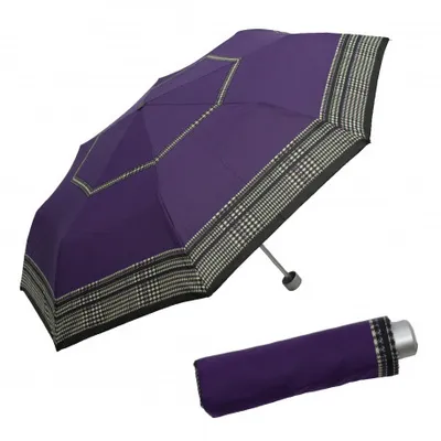 Obrázek produktu pro Doppler Mini Light - dámský skládací deštník, fialová, geometrický / abstraktní
