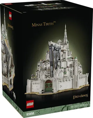 Produktbild von LEGO Icons Der Herr der Ringe: Minas Tirith - 3D Mittelerde Bauset für Erwachsene - Mit 10 Minifiguren, darunter Aragorn, Gandalf und Arwen - Geschenkidee für Filmfans - 11377