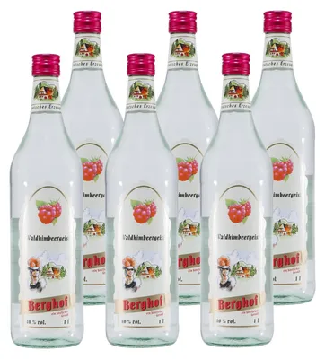 Produktbild von Berghof Waldhimbeergeist (6 x 1,0L)
