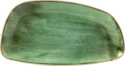 Produktbild von CHURCHILL Stonecast Samphire Green Teller flach, geo, Länge: 300 mm