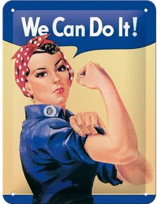 Produktbild von Nostalgic-Art - Blechschild 15x20 cm - USA - We Can Do It!