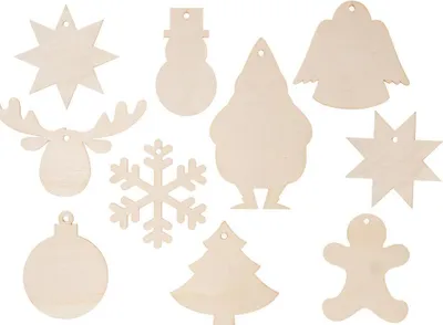 Produktbild von Großpackung Weihnachtsanhänger, 100 Stück