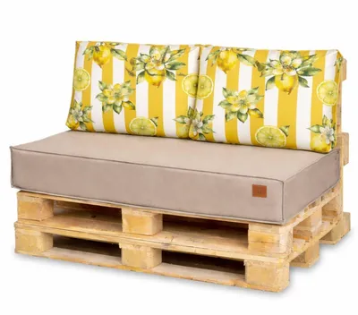 Obrázok produktu pre Blomster set paletových vankúšov 3-dielny 120x80 cm pre europalety vodeodolné záhradné vankúše oxfordská tkanina zips