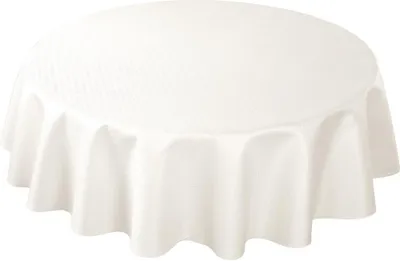 Produktbild von Curt Bauer Damast-Tischtuch rund Riga 3947 Farbe offwhite Größe rund 180
