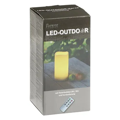 Produktbild von Schlaraffenland LED Outdoor Kerze MEDIA BOX inkl. Fernbedienung 10 x 20 cm, 5712