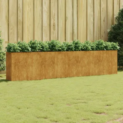 Image de vidaXL Lit surélevé 360x40x80 cm acier corten