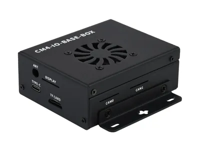 Produktbild von WaveShare Mini-Computer Full Version for Raspberry Pi Compute Module 4 (NOT Included) Metal Case with Cooling Fan