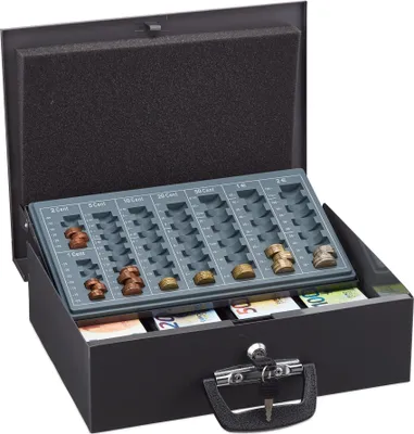 Obrázok produktu pre Pokladnička na kľúč RD47846, sivá