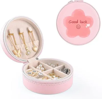 Produktbild von Famanu Schmuckbox Mini - Organizer für Ringe, Halsketten und Ohrringe