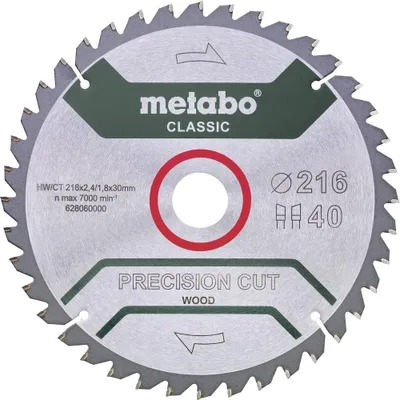 Productafbeelding van PrecisionCutClassic Cirkelzaagblad 216x30 mm - 40 Tanden voor Hout