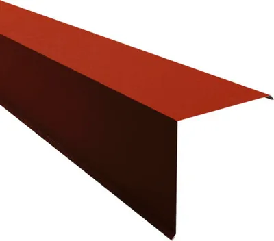 Produktbild von PRECIT Ortgangblech für Trapezblech Oxidrot RAL 3009 Shimoco 80µm 2000 mm x 230 mm x 230 mm x 0,5 mm